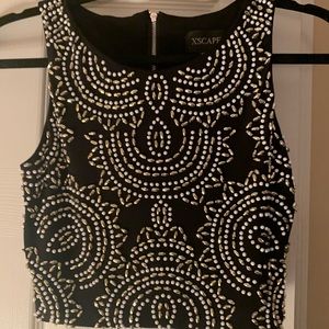 Beaded evening top